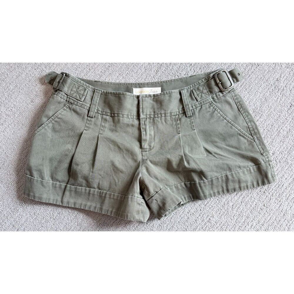 Vintage Victoria’s Secret London Jean Chino Utility Shorts - Olive Green Size 8